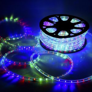 Дюралайт разноцветный 100 м 2WRL двухжильный пвх трубка LED light
