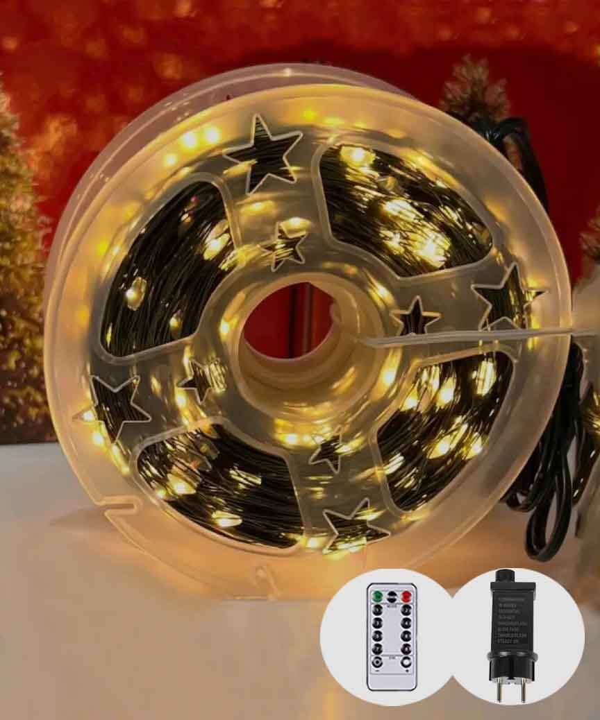 19091-07-19051-07.864x1038 Роса на катушці 500 LED 50м зелен. провід, 8 режимів+ пульт ДК, теплий білий — изображение 5