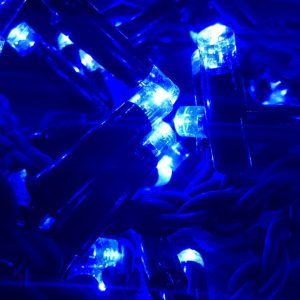 Штора-гірлянда Вулична 120 LED BX 3 на 1 м. синя