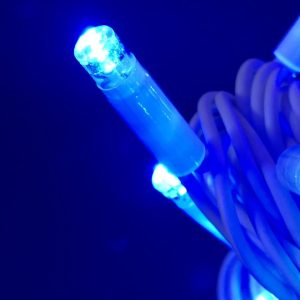 Штора-гірлянда Вулична 120 LED CX 3 на 1 м. синя