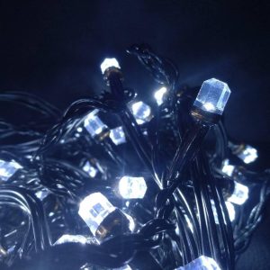 Штора-гірлянда Кришталь 480 LED E 5 на 3 м. біла