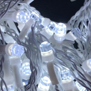 Штора-гірлянда Кришталь D 120 LED (E) 3 на 0.5 м. біла
