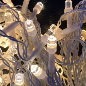 Штора-гірлянда Кришталь D 120 LED (E) 3 на 0.5 м. тепло-біла