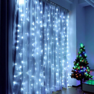 Гирлянда штора пышная размер 3*2м плотность 300LED