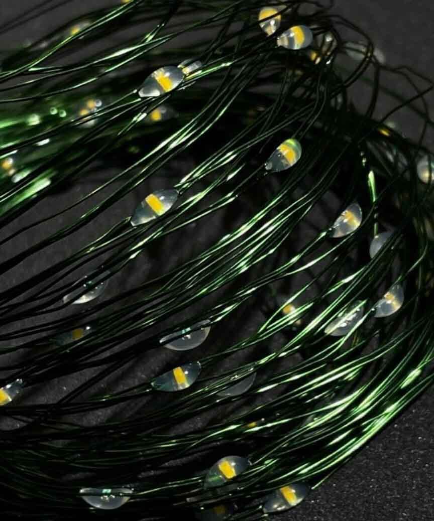 222_5.864x1038 Роса на катушці 500 LED 50м зелен. провід, 8 режимів+ пульт ДК, теплий білий — изображение 2