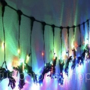 Гирлянда штора с МЕРЦАНИЕМ 3 ан 3 метра 4200 LED Мультик разноцветная