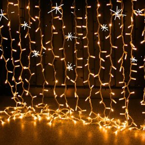 Гирлянда штора уличная с мерцанием Curtain 3 на 3 метра 480 LED  влагостойкая