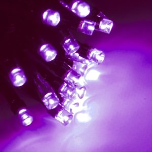 Нить 5 метров 50 led светодиодная гирлянда фиолетовая уличная