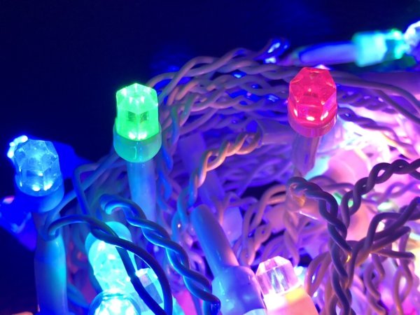 Штора-гірлянда Кришталь D 120 LED (E) 3 на 0.5 м. синя — изображение 2