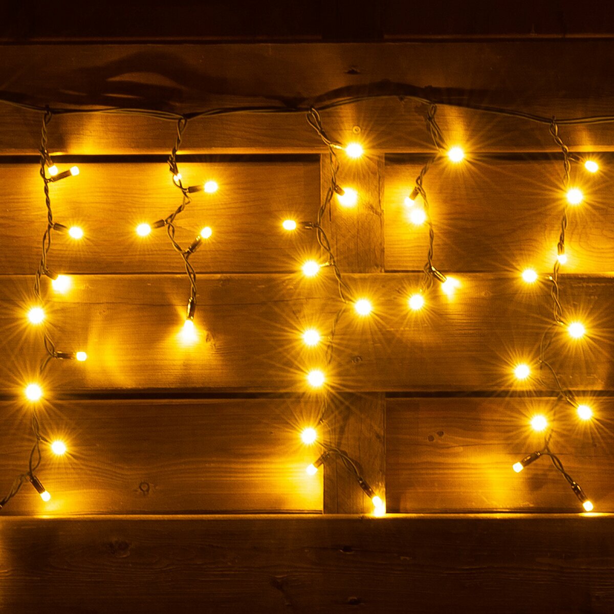 Бахрома 210LED гирлянда 5м *0,7 силиконовый провод прозрачный PI44 — изображение 2