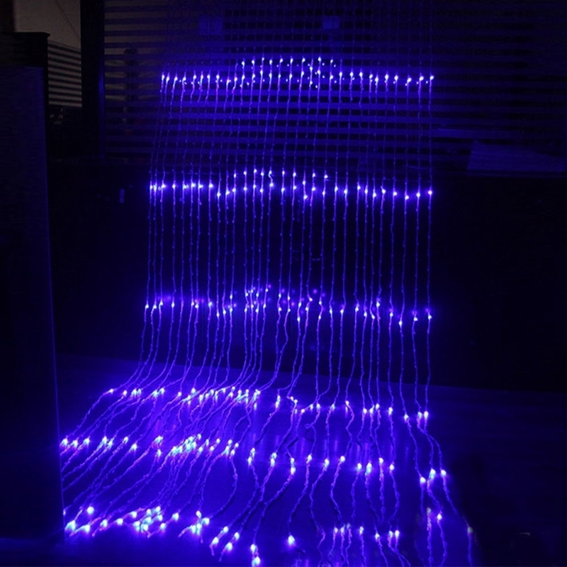 He6003c4b69c34e0f8d246a3de954ed22e Гирлянда водопад 3х2м метра 400 LED разноцветный мульти цвет — изображение 3
