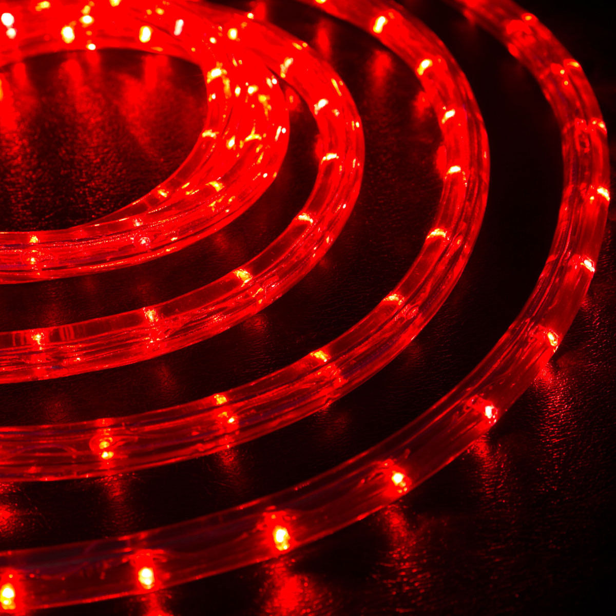 LED_10_метров_шланга_дюралайт_красный_цвет_набор_коннектор_в_сборе Красный светодиодный дюралайт 2WRL LED 10 метров готовый набор комплект — изображение 3