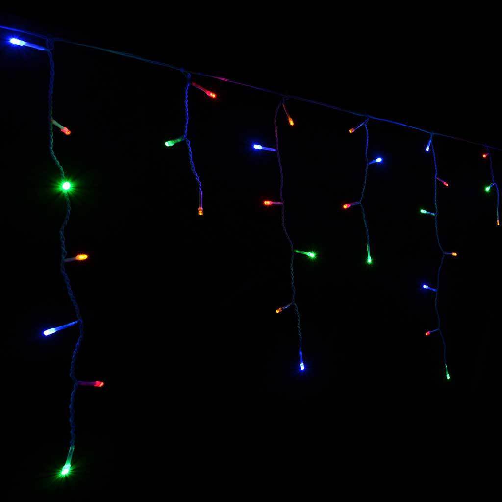 Гирлянда бахрома 3 м на 0,7 м 120 LED Разноцветная — изображение 4