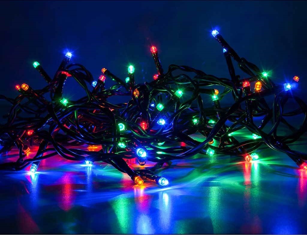 LED_азноцветная_гирлянда_нить_10_метрв_с_последовательным_соединением_между_собой Нить гирлянда 10 м 100 LED разноцветная — изображение 5