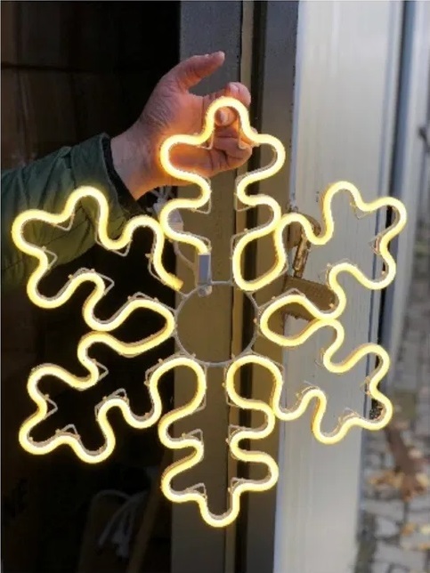 image__1_ Гирлянда снежинка неон LED 60см