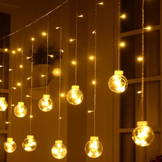 image__5_ Светодиодная гирлянда шары штора led — изображение 5