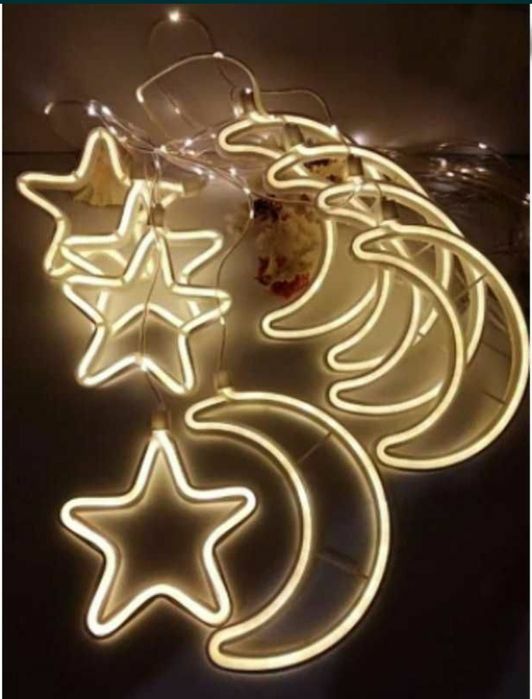 image__8_ Гирлянда Xmas Copper curtain ball lamp 9WW-1 Тёплый белый Луна 5 Звезда 4 3M*0.7M