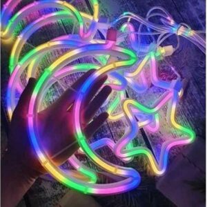 Гирлянда Xmas Copper curtain ball lamp 9M-1 Мультицветная Луна 5 Звезда 4 3M*0.7M