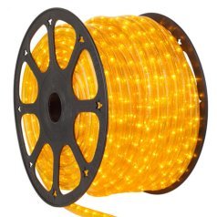 Гирлянда желтая дюралайт Delux светодиодная шланг LED 2wrl