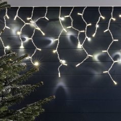 Бахрома теплый белый  3м на 0,7м  100LED КАУЧУК
