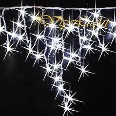 Бахрома КАУЧУК 5 на 0,7 метров 160 LED с мерцанием каждого светодиода цвет белый