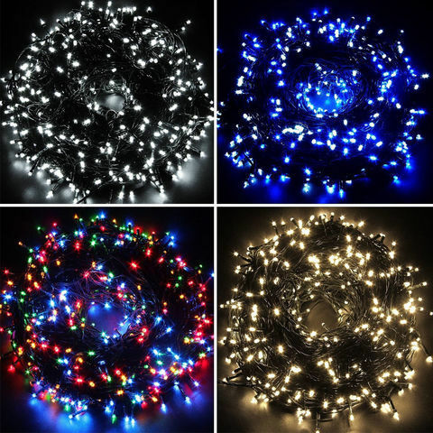 large_Уличные_гирлянды_45_метров_800_led_для_дерева Гирлянда нить 45 метров 400 LED на дерево уличная теплый белый — изображение 4