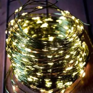 Роса на катушці 1000 LED 100м зелен. провід, 8 режимів+ пульт ДК, теплий білий