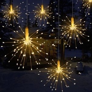 Гирлянда салют проволока LED светодиодная теплый белый