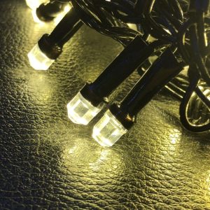 Штора-гірлянда Кришталь 256 LED E 2 на 1.5 м. тепло-біла