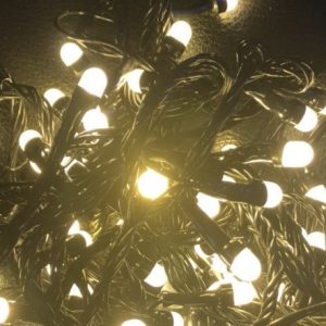 Штора-гірлянда матова Лінза D 300 LED 3 на 2 м. тепло-біла