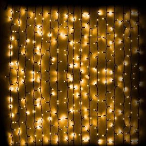 Гирлянда штора уличная 240LED (Ø 3,3) 3х2м контрол.220V Теплый белый (Ø 3,3)