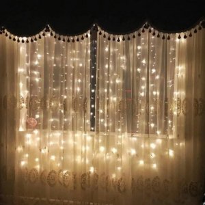 Гирлянда штора пышная размер 3*3м плотность 480LED