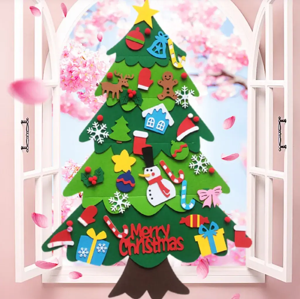 81642976824804__1_ Детская елочка с игрушками из фетра Chrismas Free / Безопасная новогодняя елка для детей