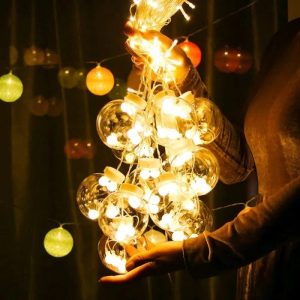 Светодиодная гирлянда шары штора led