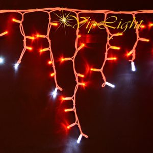 Бахрома светодиодная гирлянда 3 м на 0,7 м 120 LED Красная