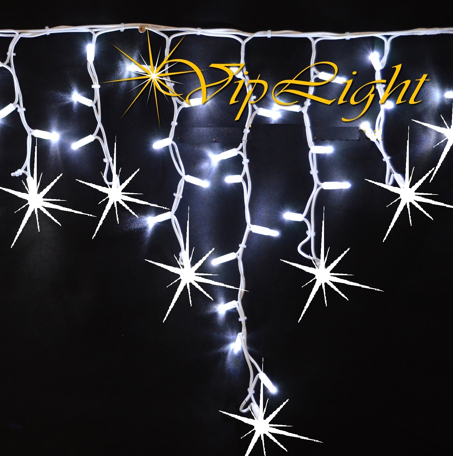 Гирлянда бахрома 5 м на 0,7 м 160LED с МЕРЦАНИЕМ Белый