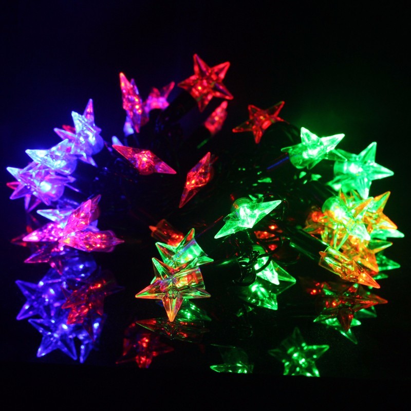 Гирлянда_звездочки_led Светодиодная гирлянда звездочка 40 LED