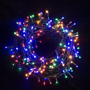 Нить гирлянда 10 м 100 LED разноцветная