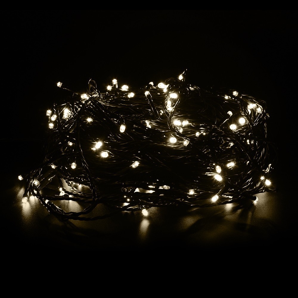 Гирлянда_нить_5_метрв_50_led_string_уличная_новогодняя_гирлянды Уличная гирлянда 5 метров нить 50 LED теплый белый цвет — изображение 5