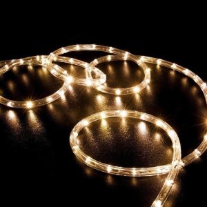 Бухта светодиодной ленты дюралайт тепло-белого свечения LED 100 метров