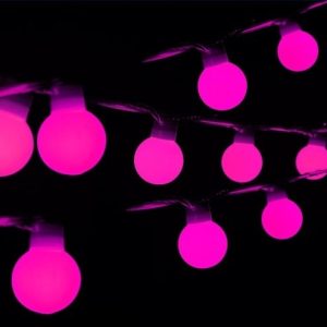 Праздничные большие LED шары гирлянда