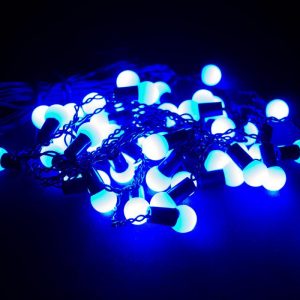 Гирлянда бахрома шарики 3 м на  0,5 LED Синяя