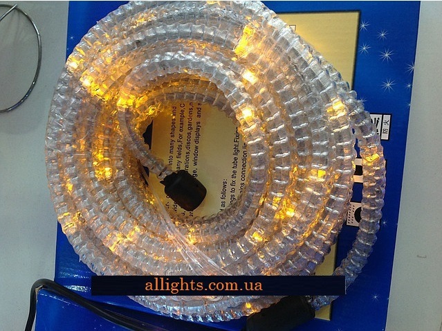 Гофрированная_лента_дюралайт_100_метров_led_желтый_цвет Гофрированный отрезок светодиодного шланга дюралайт 20 метров LED