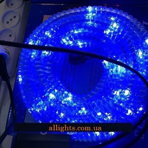 Разноцветный гофрированный светодиодный шланг дюралайт LED 10 метров мультик