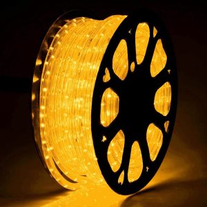 Желтый дюралайт 50 метров бухта катушка 2WRL LED светодиодная лента желтая