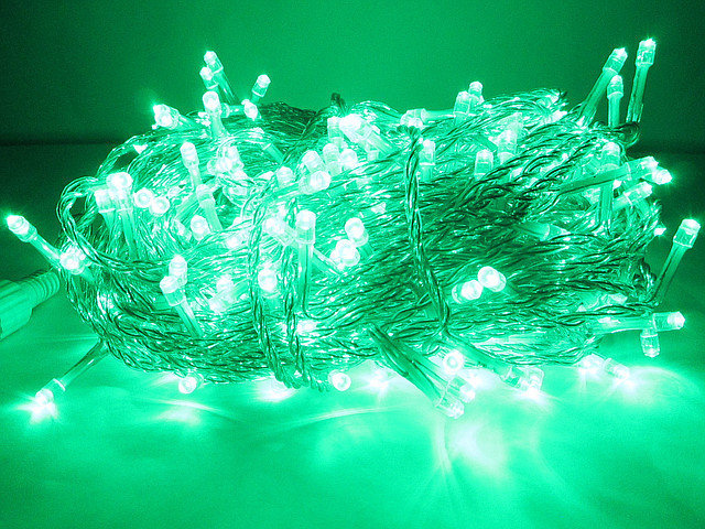 LED нити гирлянды светодиодные string на прозрачном проводе силиконовом