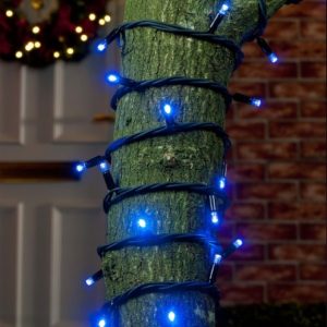 Светодиодная гирлянда нить String на каучуковом кабеле проводе 10 метров 100LED