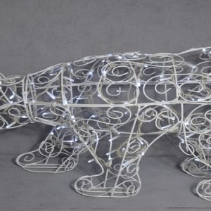 LED фигура медведя 120 см новогодняя конструкция из гирлянд