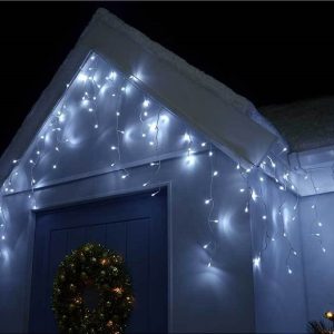 Гирлянда бахрома 3 м на 0,7 м 120 LED Белая