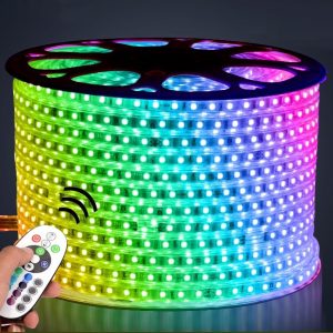 Разноцветная RGB лента дюралайт мультик 100 метров шланг LED 5050